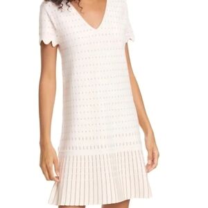 TED BAKER Elegant Pink V-Neck Dress. SIZE 2